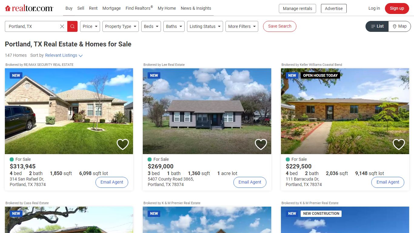 Portland, TX Real Estate - Portland Homes for Sale | realtor.com®
