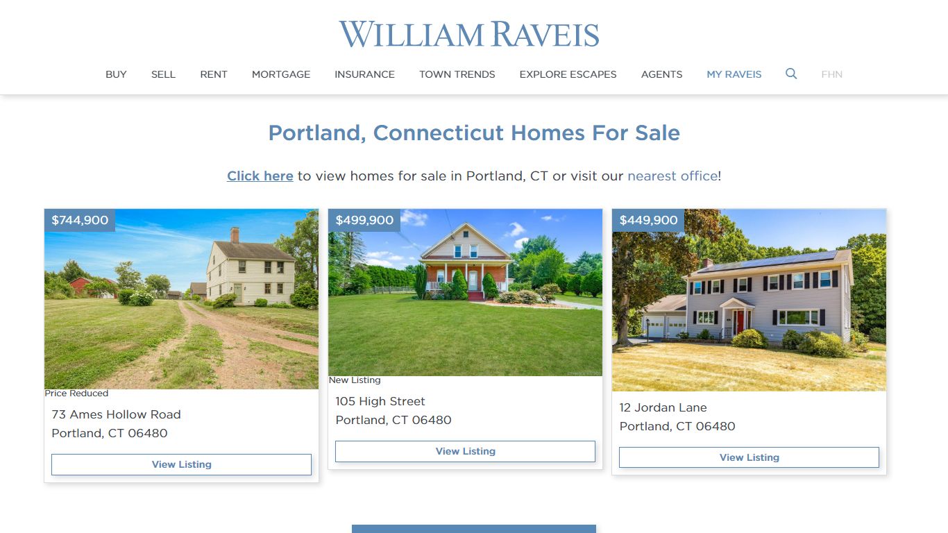 Homes For Sale in Portland, CT | William Raveis Real Estate